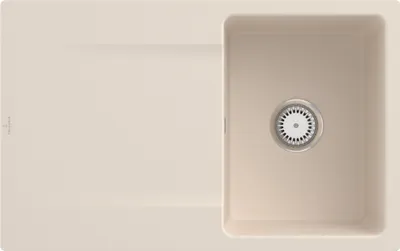 Produktbild von Villeroy & Boch Keramikspüle 33341FFU, Siluet 45 flat Flächenbündige Spüle - inkl.