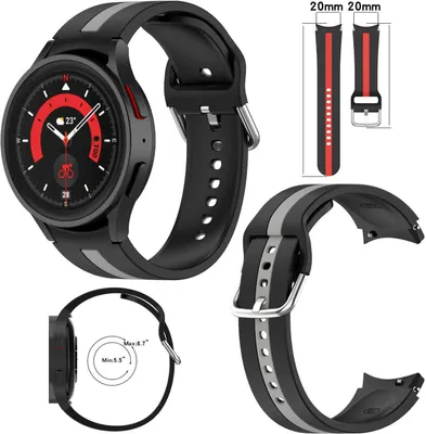 Produktbild von Für Samsung Galaxy Watch FE 6 5 4 Normal Pro Classic alle Größen Kunststoff Armband