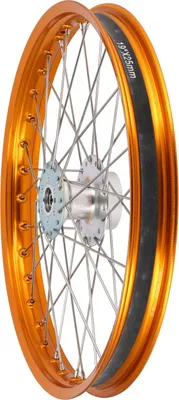 Image de Roue à rayons 1,6 x 19" pour frein à disque, jante en aluminium anodisé + rayons en acier inoxydable - Simson S53OR, S83OR