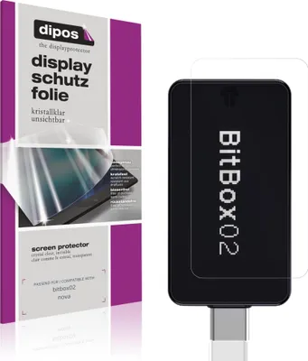 Produktbild von 4x Schutzfolie für bitbox02 nova klar Displayschutzfolie Folie Display Schutz dipos