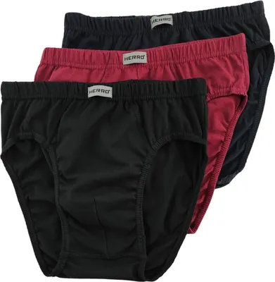 Immagine prodotto di 3x Slip da uomo in cotone, nero, rosso, navy/2XL/8