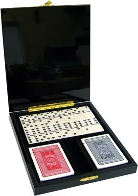 Image de Coffret Prestige avec dominos et cartes à jouer