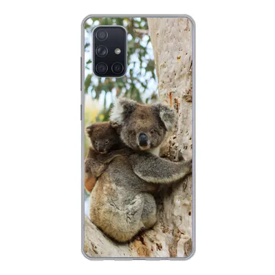 Produktbild von MuchoWow® Handyhülle Schutzhülle Hülle für Samsung Galaxy A51 Koalas - Kind - Baum - Jungen - Mädchen Silikon Softcase Handy Hülle - Schutzabdeckung