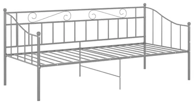 Obrázek produktu pro vidaXL Rozkládací pohovka Rám postele šedý kov 90x200 cm
