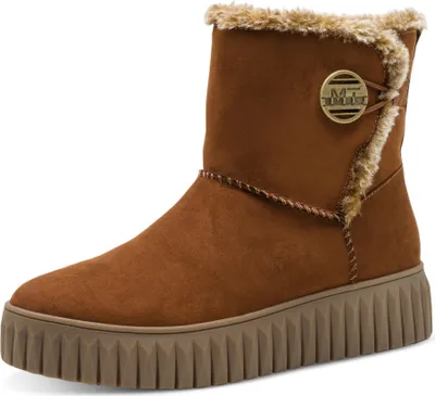 Produktbild von MARCO TOZZI Damen Stiefeletten mit Wechselfußbett Warm, Braun (Cognac), 40 EU