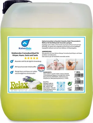 Produktbild von KaiserRein Duschgel 10 l Cremdusche-bad für Körper, Haare, Geist und Seele Herren / Männer Damen / Frauen