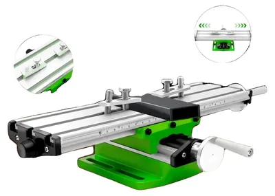 Obrázok produktu pre Mini pracovná doska, konštrukcia z hliníkovej zliatiny, zdvih v osi X: 20 cm, zdvih v osi Y: 5 cm, nízka hmotnosť: 1,55 kg, kompaktné rozmery: 35 x 20 x 8 cm