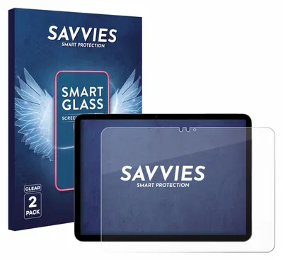 Produktbild von 2x Savvies Schutzglas Folie für Apple iPad Air 11" M4 2026 9H Panzer Schutzfolie Glas Displayschutz klar transparent