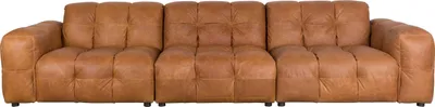 Produktbild von Dutchbone Hackman Sofa 4,5-Sitzer Leder Cognac/ Braun