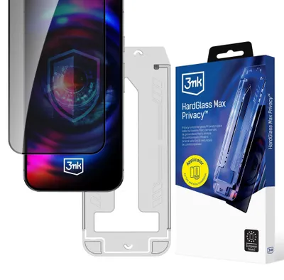 Produktbild von Szkło Prywatyzujące 3Mk Hardglass Max    Privacy Z Aplikatorem Do Apple Iphone 13/13 Pro/14/16E