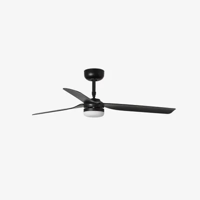 Image de Ventilateur de plafond à basse consommation avec éclairage LED et télécommande Punt Noir