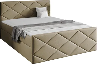 Produktbild von MIRJAN24 Boxspringbett Herkules, Ehebett mit zwei Bettkästen, Doppelbett, Stilvoll Schlafzimmer (Zetta 291, Größe: 180x200 cm)