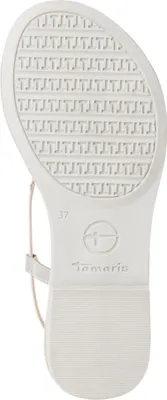Obrázek produktu pro Tamaris dámské kožené sandály se zkříženými pásky 1-28139-44, Velikost:37 EU, Barva:stříbrná