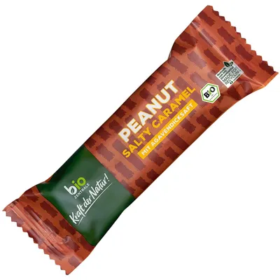 Immagine prodotto di Barretta biologica di arachidi e caramello salato
