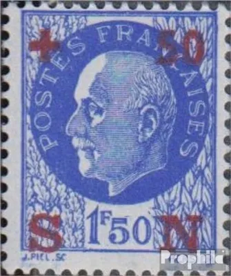 Produktbild von Briefmarken Frankreich 1942 Mi 563 (kompl.Ausg.) postfrisch Nationalhilfe