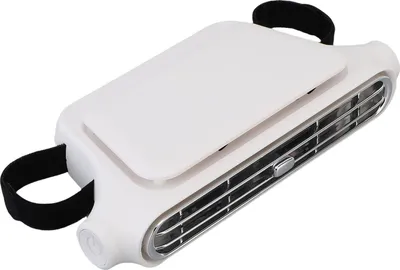 Obrázok produktu pre Chladiaci ventilátor na sedadlách v aute Bezlopatkový prenosný ventilátor do vozidla 3 rýchlosti Chladiaci ventilátor na sedadlách v aute 3000 mAh napájaný z batérie pre jazdu v bielej farbe