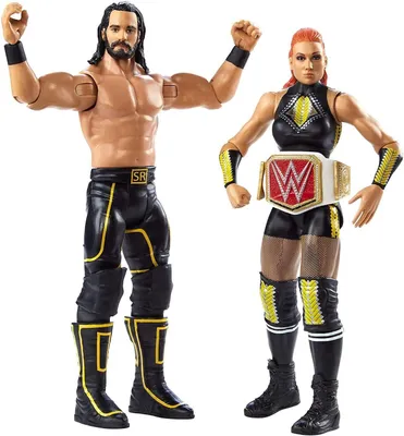 Immagine prodotto di Set di action figure WWE della Mattel - 2 pezzi - Giocattoli per i fan