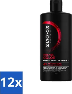 Obrázek produktu pro SYOSS - Color 440 ml - Šampon - Dlouhotrvající styling - 440 ml - Výhodné balení - 12 kusů