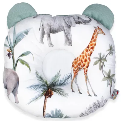 Produktbild von Kopfstützkissen Safari - 30 cm x 25 cm - Grun | by SEVIRA KIDS