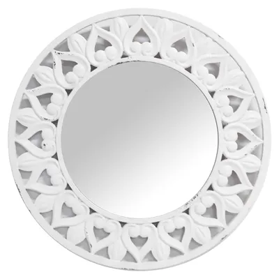 Obrázok produktu pre Kruhлый nástenné zrkadlo z dreva, 60 x 2 cm