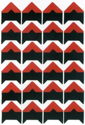 Produktbild von Design Fotoecke rot, geprägt