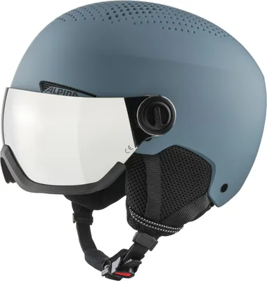 Produktbild von Alpina Arber Visor Q-Lite Skihelm Snowboardhelm dirt blue matt A9228 : 58 - 61 cm