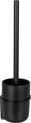 Produktbild von WENKO Turbo-Loc WC-Garnitur Carpino in Schwarz 9,5 x 35 x 10 cm