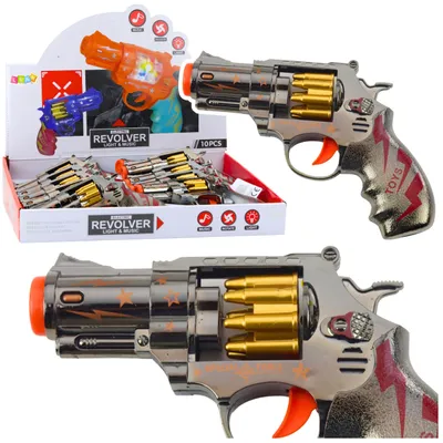 Produktbild von Toy Gun Revolver Rotary Magazine Lights Sounds