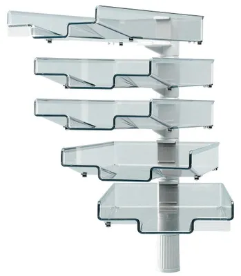 Image de Hansa h5035002 Hansa à ailettes pivotantes avec 5 coques, gris clair