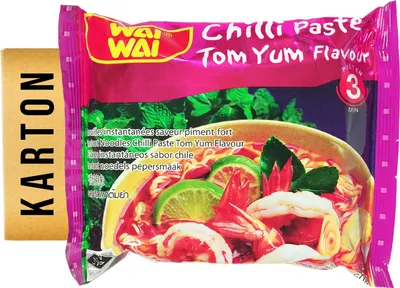 Produktbild von Wai Wai Instantnudel Chillipaste Tom Yum 30x60g