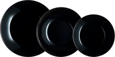 Produktbild von Geschirr-Set Arcopal Zelie Black Schwarz 12 Stücke