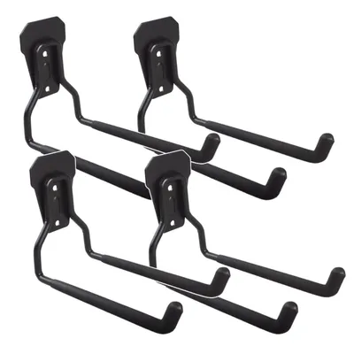 Immagine prodotto di Maclean Supporto da parete/gancio per pneumatici, attrezzi da giardino, scale, tubi flessibili e biciclette in acciaio; carico massimo 35 kg