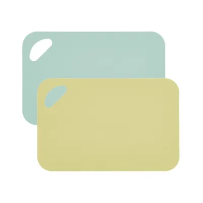Immagine prodotto di ZELLER Set di taglieri 2 pezzi, giallo, verde 29x19cm