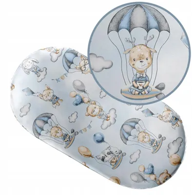 Produktbild von Spannbettlaken mit Gummizug 38x80 cm für Kinderwagen Moseskorb Wiege 100% Baumwolle