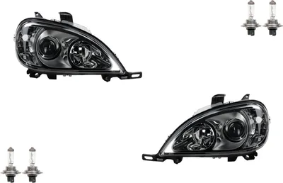 Produktbild von Scheinwerfer passend für Mercedes W163 M-Klasse 01-05 mit H7 H7 Satz L R 1638204561 A1638204561 1638204661 A1638204661 Johns
