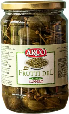 Zdjęcie produktu dla Kapary duże z łodygą szypułką 700g - Arco