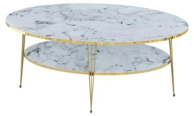 Productafbeelding van Witte houten salontafel in modern design