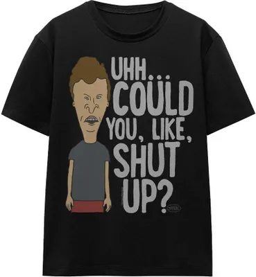Obrázok produktu pre Beavis & Butthead - "Mohol by si ako zavrieť hubu?" T-Shirt für Herren/Damen Uni TV15813 (XL) (Schwarz)