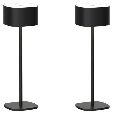 Produktbild von Luxus - Tischleuchte Milos - Schwarz - H26 x Ø8