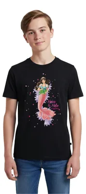Produktbild von Spreadshirt Schleich Bayala Meerjungfrau Marina & Malia Teenager Premium T-Shirt, 146/152 (10 Jahre), Schwarz