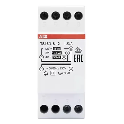 Produktbild von Klingeltransformator 16VA TS16/4-8-12 (2CSM228625R0812)
