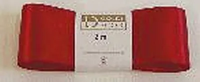 Produktbild von Doppelsatinband - 40 mm x 3 m, rot, 10 St.
