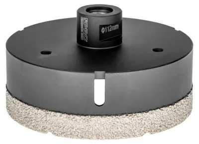 Obrázok produktu pre Diamantová vrtacia koruna PRO-WA340, určená na suché vŕtanie, závit M14, priemer 112 mm