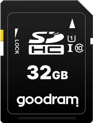 Productafbeelding van Goodram S1A0, 32 GB, SDHC, Klasse 10, UHS-I, 100 MB/s, 10 MB/s
