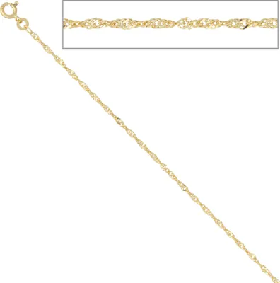 Produktbild von JOBO Singapurkette 333 Gelbgold 1,8 mm 45 cm Gold Kette Halskette Federring