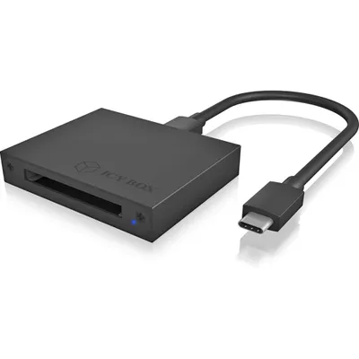 Zdjęcie produktu dla ICY BOX IB-CR402-C31, CFast, CFast 2.0, Czarny, 6000 Mbit/s, Aluminium, USB 3.1 (Gen 2) Type-C™, 53 mm