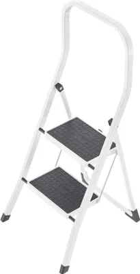 Produktbild von Hailo 4352-001 Huishoudtrap 2 Treden Wit/Zwart