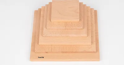 Image de TickiT Bois Architecte Panneaux de construction - Jouets de construction carrés