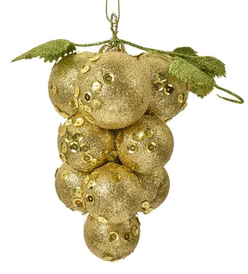 Image de Clayre & Eef Pendentif de Noël 10x10x15 cm Plastique doré