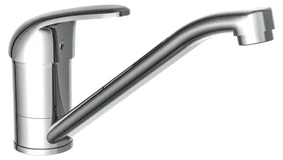 Produktbild von SCHÜTTE Küchenarmatur FALCON, Wasserhahn Küche mit Schnellmontage, 360° schwenkbare Mischbatterie Küche, Spültischarmatur Chrom